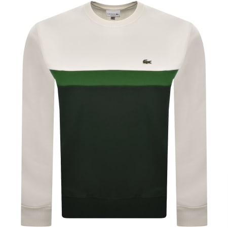 Product image for Lacoste Colour Block Sweatshirt White