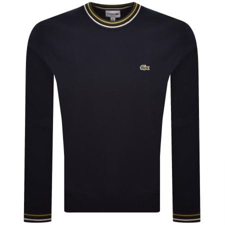 Product image for Lacoste Crew Neck Knit Jumper Navy