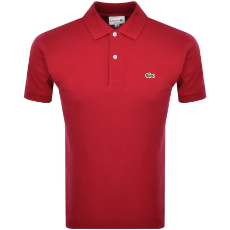 Product image for Lacoste Short Sleeved Polo T Shirt Red