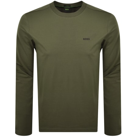 Product image for BOSS Long Sleeved T Shirt Green