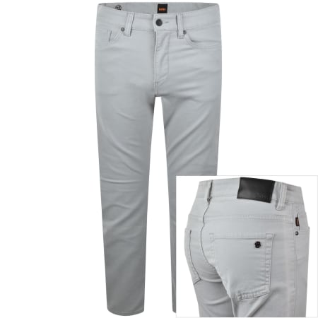 Product image for BOSS Delaware Slim Fit Trousers Grey