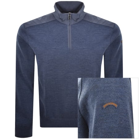Product image for Paul And Shark Typhoon Knit Jumper Blue