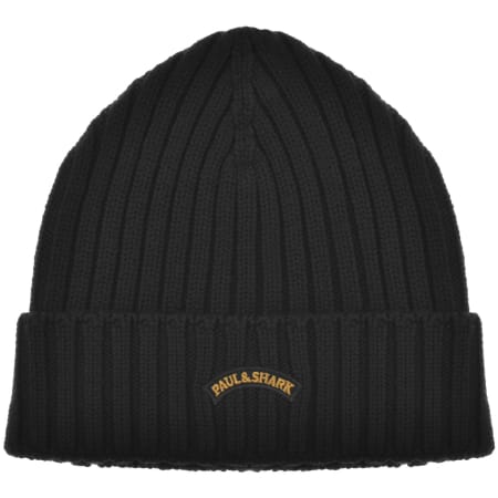 Product image for Paul And Shark Wool Beanie Hat Black