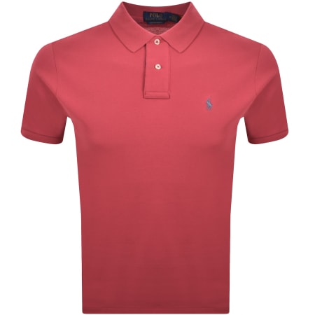 Product image for Ralph Lauren Custom Slim Polo T Shirt Red