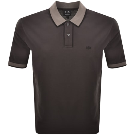 Product image for Armani Exchange Polo T Shirt Brown