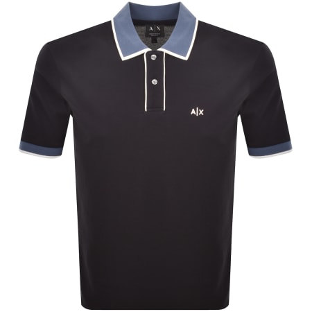 Product image for Armani Exchange Polo T Shirt Deep Navy