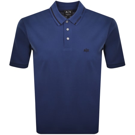 Product image for Armani Exchange Polo T Shirt Blue