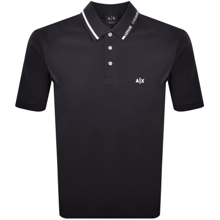 Product image for Armani Exchange Polo T Shirt Deep Navy
