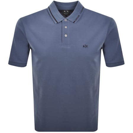 Product image for Armani Exchange Polo T Shirt Blue