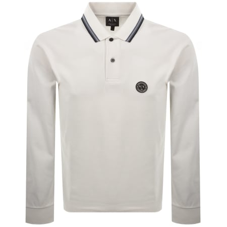 Product image for Armani Exchange Polo T Shirt Cream