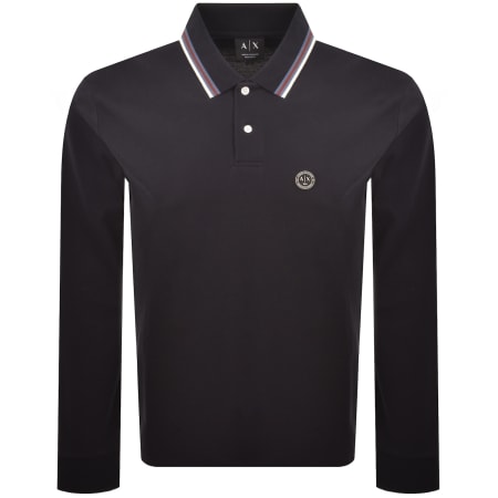 Product image for Armani Exchange Polo T Shirt Deep Navy