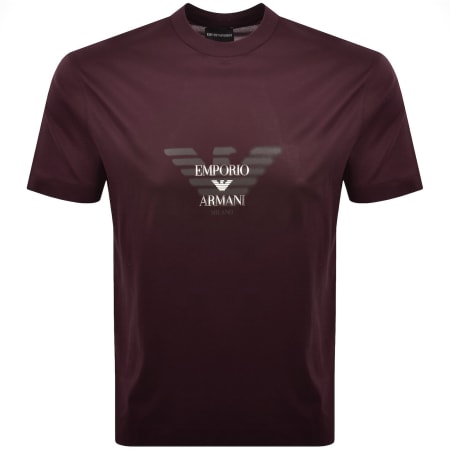 Product image for Emporio Armani Logo T Shirt Brown