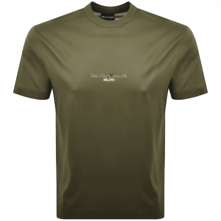 Product image for Emporio Armani Logo T Shirt Green