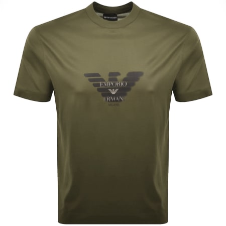 Product image for Emporio Armani Logo T Shirt Green