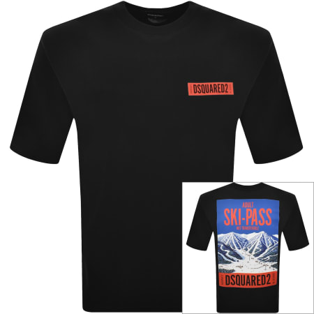Product image for DSQUARED2 Loose Fit T Shirt Black