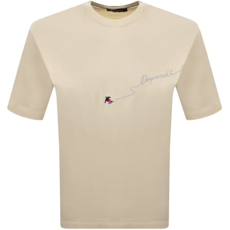 Product image for DSQUARED2 Loose Fit T Shirt Cream