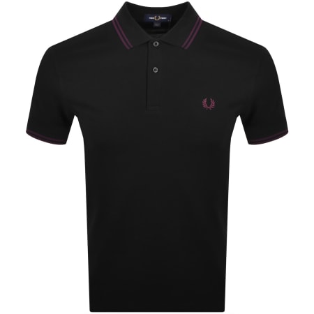 Product image for Fred Perry Twin Tipped Polo T Shirt Black