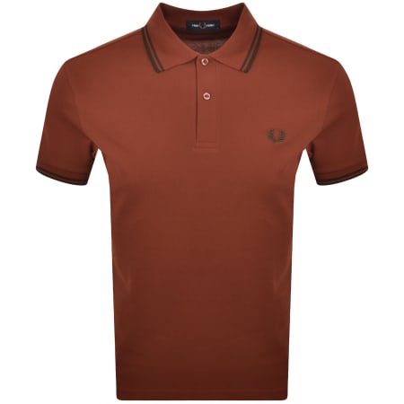 Product image for Fred Perry Twin Tipped Polo T Shirt Black