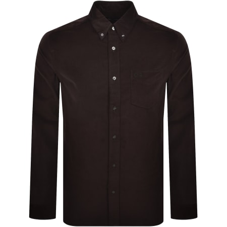 Product image for Fred Perry Needle Corduroy Shirt Brown