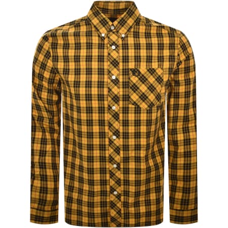 Product image for Fred Perry Macleod Tartan Shirt Yellow