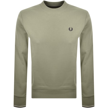 Product image for Fred Perry Crew Neck Sweatshirt Green
