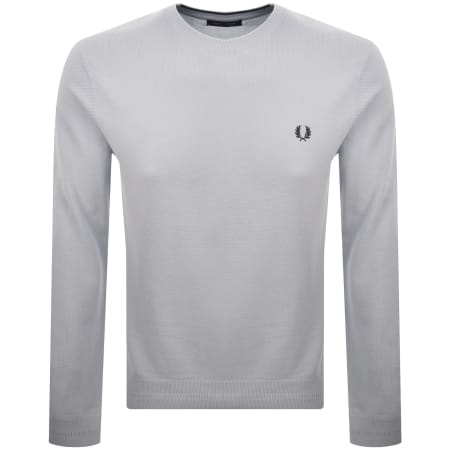 Product image for Fred Perry Pique Stitch Jumper Blue