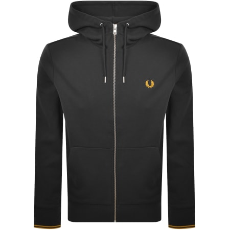 Product image for Fred Perry Full Zip Hoodie Anchor Grey