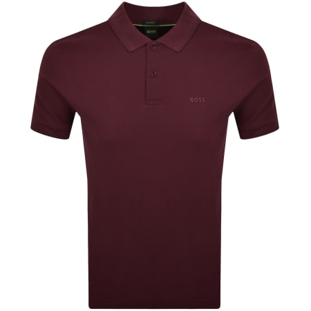 Product image for BOSS Pio 1 Polo T Shirt Burgundy