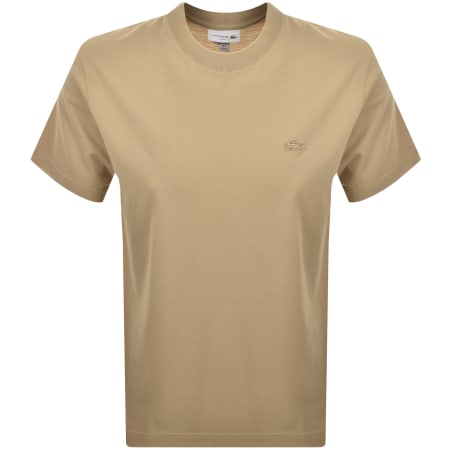 Product image for Lacoste Logo T Shirt Beige