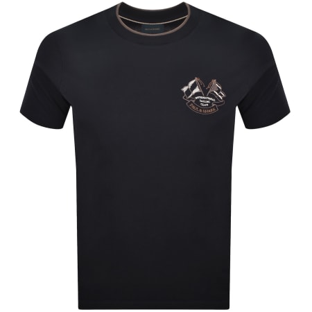 Product image for Paul And Shark Embroidered T Shirt Navy