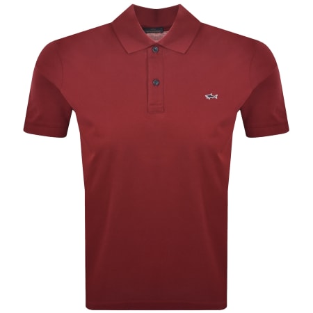 Product image for Paul And Shark Logo Polo T Shirt Red