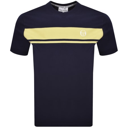 Product image for Sergio Tacchini Logo T Shirt Navy
