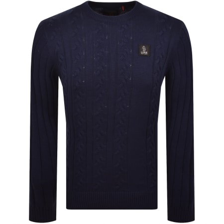 Product image for Luke 1977 Mitcham Knit Jumper Navy