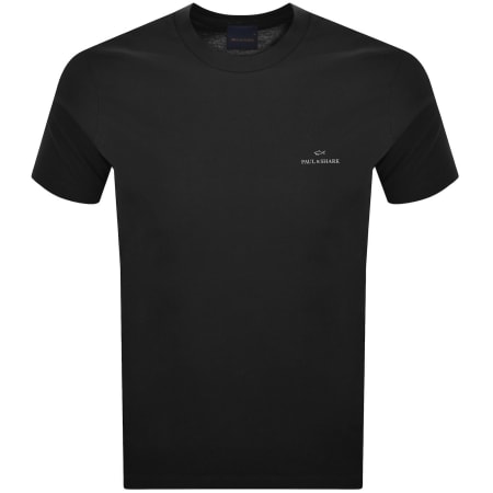 Product image for Paul And Shark Printed Logo T Shirt Black