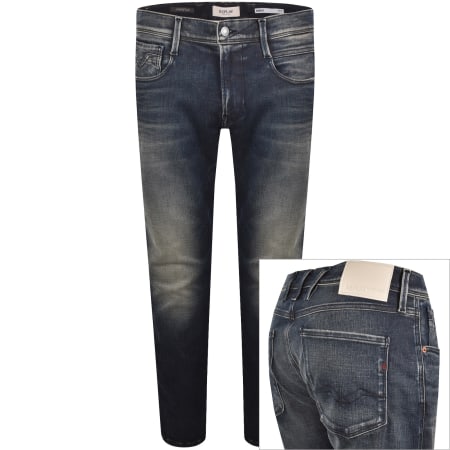 Product image for Replay Anbass Slim Fit Jeans Mid Wash Blue