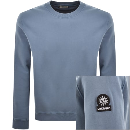 Product image for Sandbanks Badge Logo Sweatshirt Blue