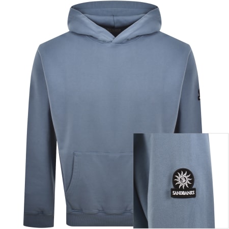 Product image for Sandbanks Badge Logo Hoodie Blue
