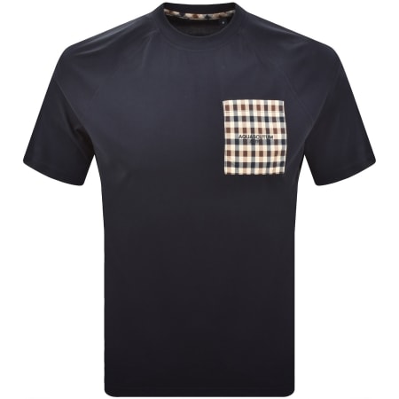 Product image for Aquascutum Pocket T Shirt Navy