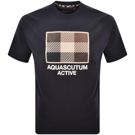 Product image for Aquascutum Graphic T Shirt Navy