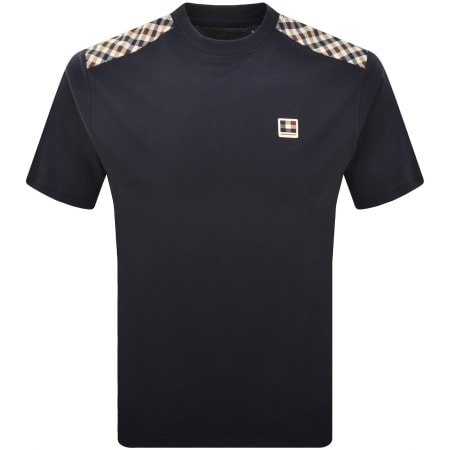 Product image for Aquascutum Shoulder T Shirt Navy