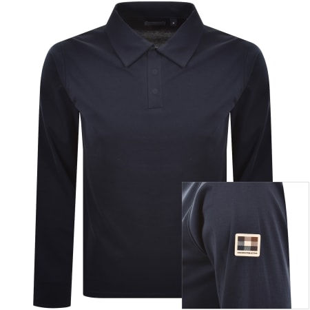Product image for Aquascutum Tech Jersey Polo T Shirt Navy