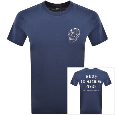 Product image for Deus Ex Machina Venice Skull T Shirt Blue