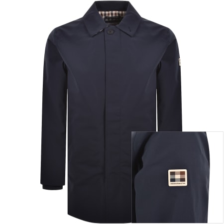 Product image for Aquascutum Shell Hooded Jacket Navy