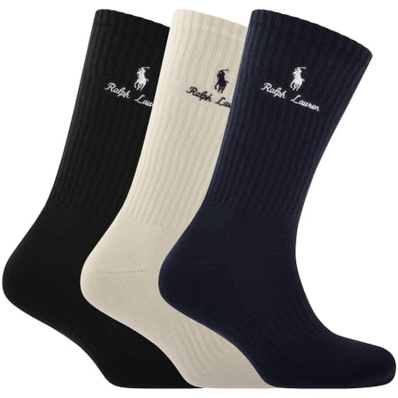 Product image for Ralph Lauren 3 Pack Socks Multi