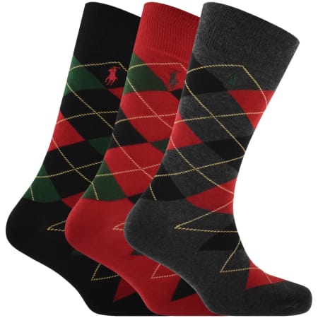 Product image for Ralph Lauren 3 Pack Socks Multi