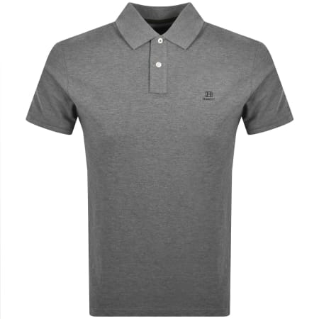 Product image for Hackett Heritage Small Logo Polo T Shirt Grey