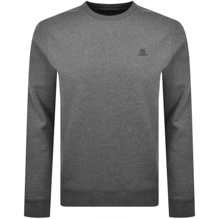 Product image for Hackett Heritage Small Logo Sweatshirt Grey
