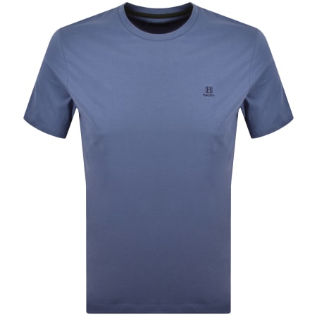 Product image for Hackett Heritage Small Logo T Shirt Blue