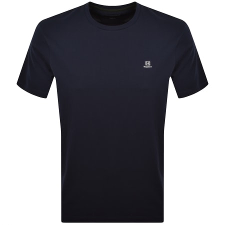 Product image for Hackett Heritage Small Logo T Shirt Navy