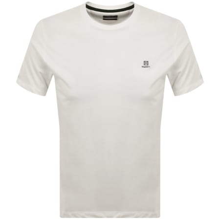 Product image for Hackett Heritage Small Logo T Shirt Off White